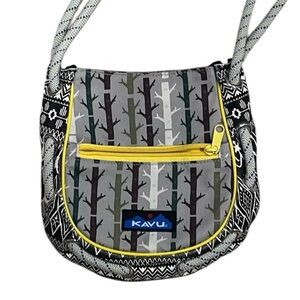 Kavu Mini Slingshot Hobo Rope Tree Branch Print Strap Crossbody Shoulder Bag